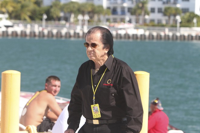 Well-known face in the crowd at Key West belonged to legendary industry identity (and former trriple world champion) Reggie Fountain. © Rodrick Cox